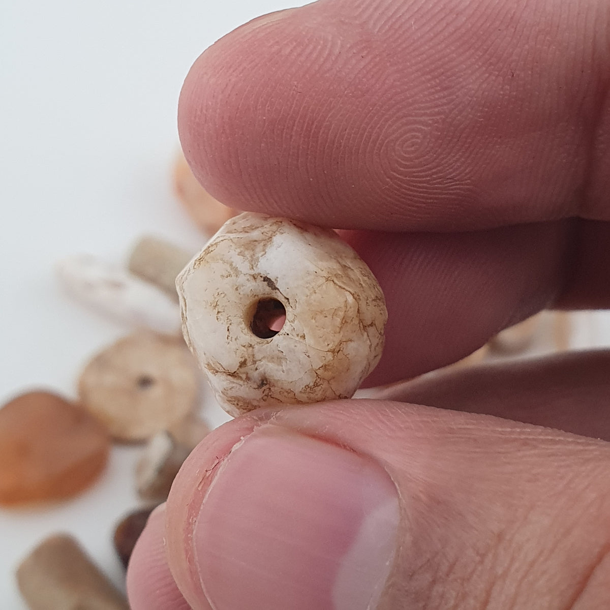 Antique Mix Natural Agate Beads Lot – Vintage Gemstone Collectible Beads