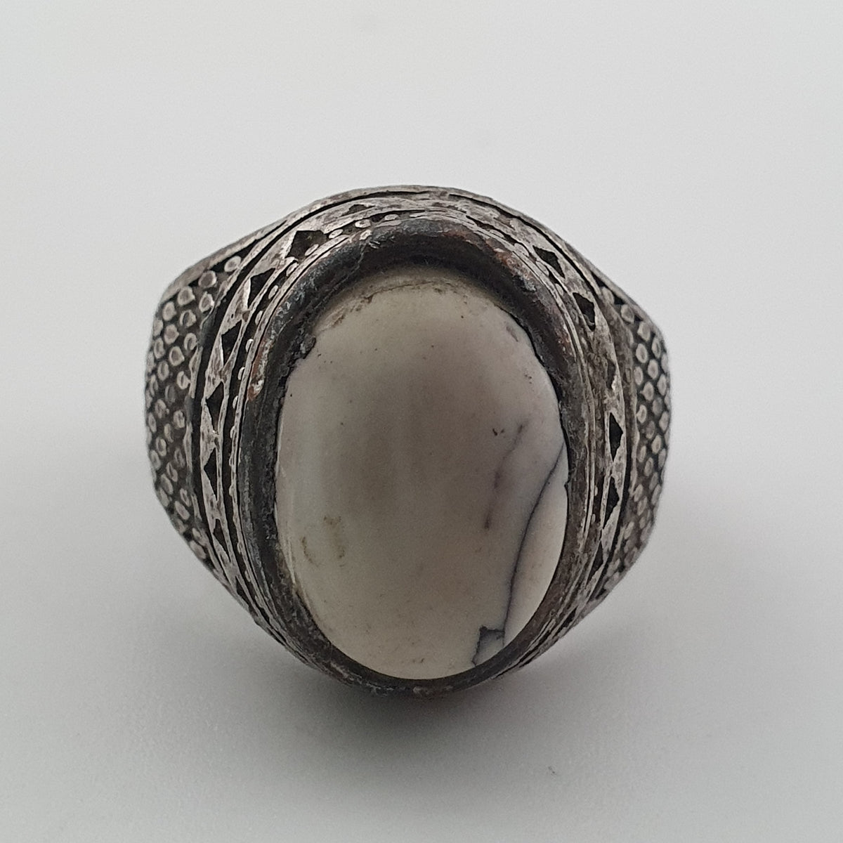Vintage Natural Eyes Agate Bead Amulet Pendant