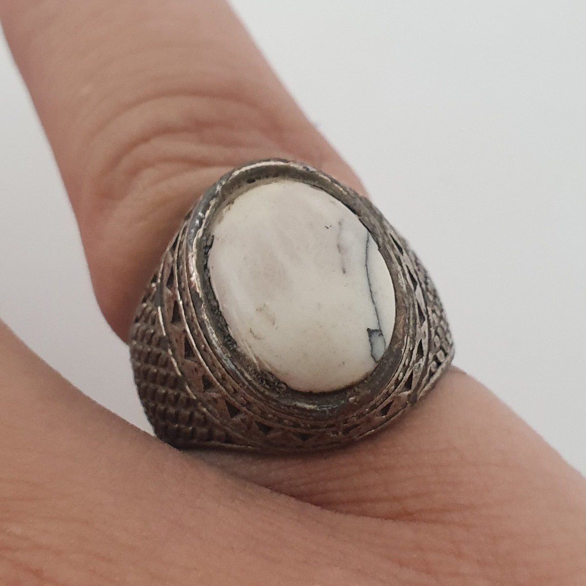 Vintage Natural Eyes Agate Bead Amulet Pendant