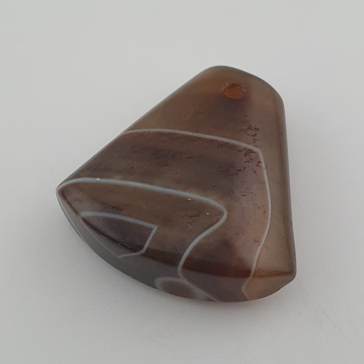 Vintage Natural Eyes Agate Bead Amulet Pendant