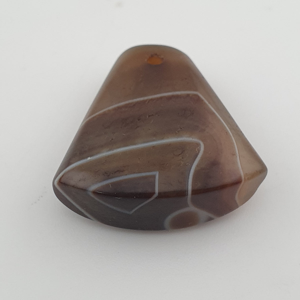 Vintage Natural Eyes Agate Bead Amulet Pendant