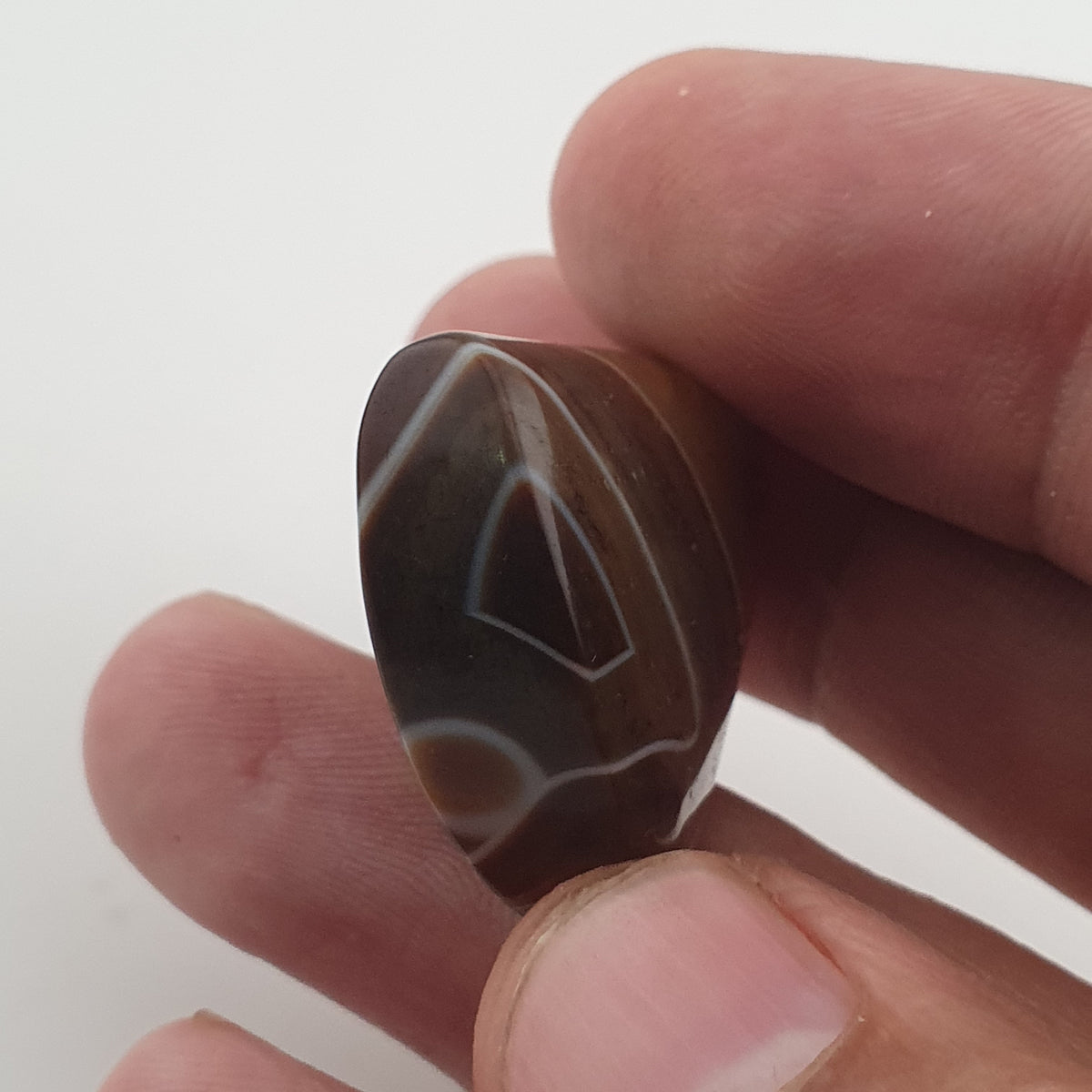 Vintage Natural Eyes Agate Bead Amulet Pendant