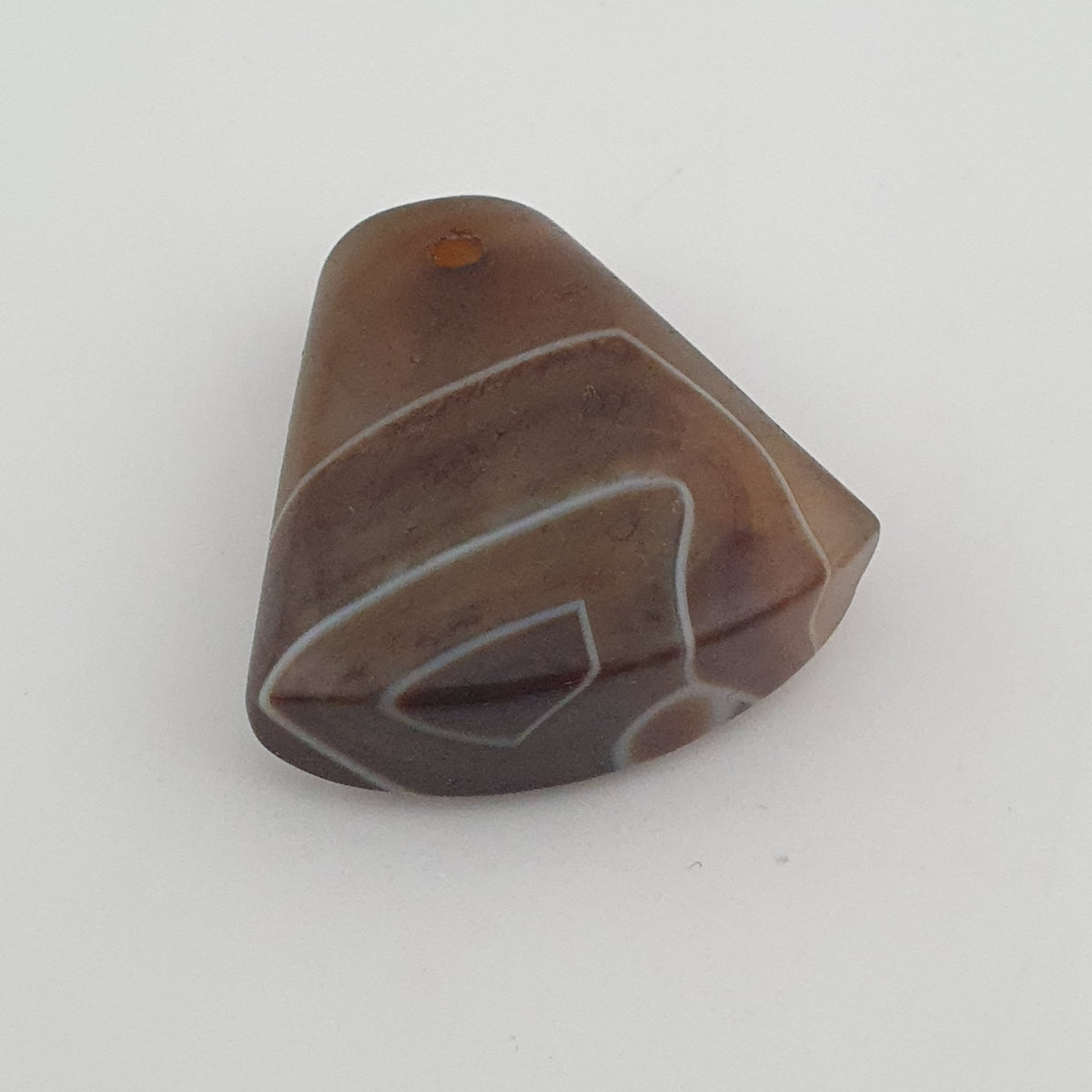 Vintage Natural Eyes Agate Bead Amulet Pendant