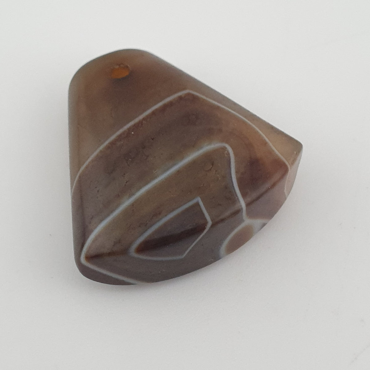 Vintage Natural Eyes Agate Bead Amulet Pendant