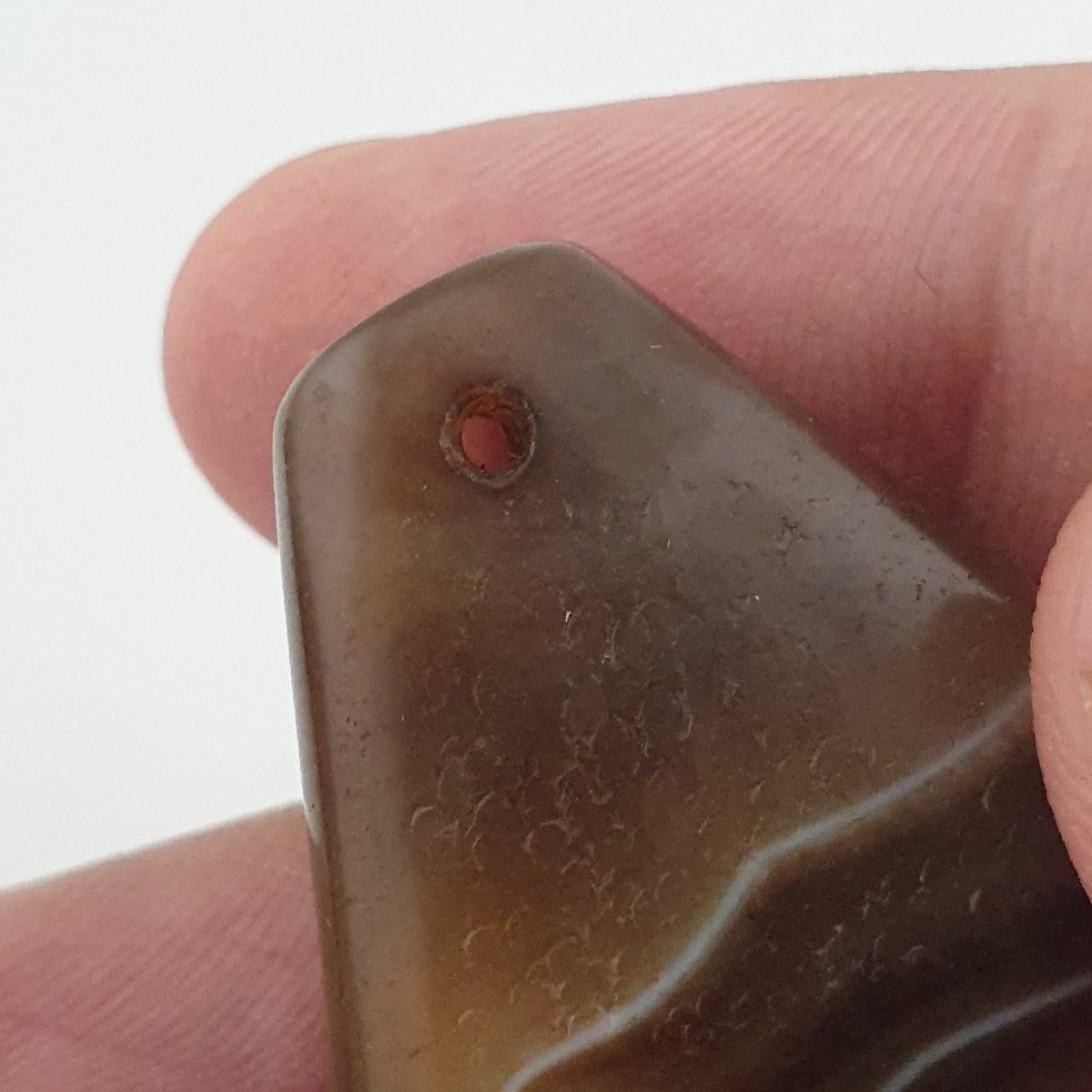 Vintage Natural Eyes Agate Bead Amulet Pendant