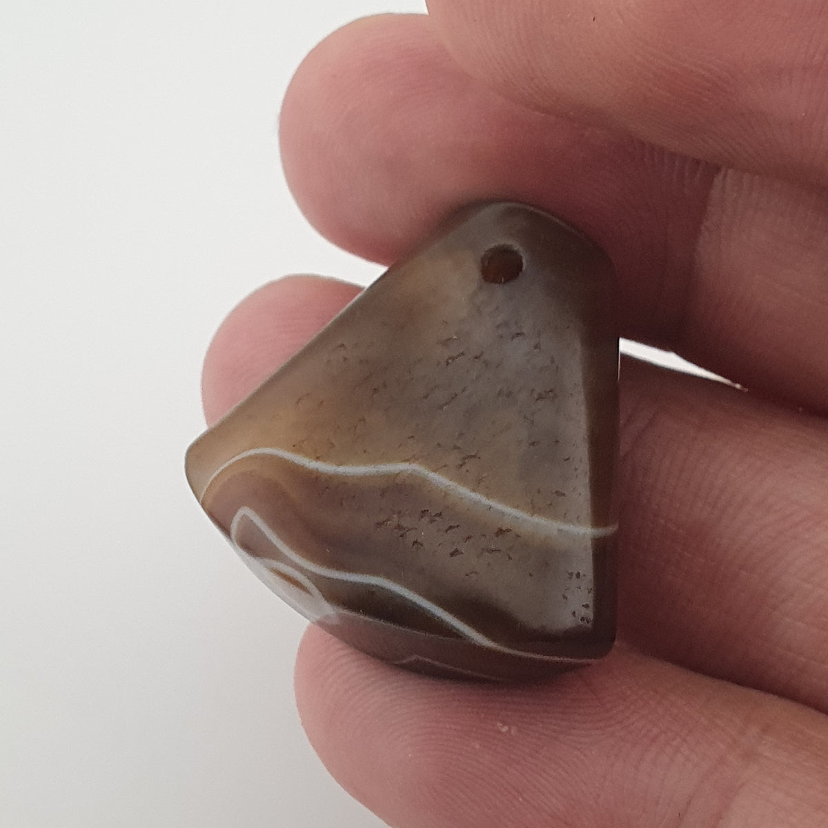 Vintage Natural Eyes Agate Bead Amulet Pendant