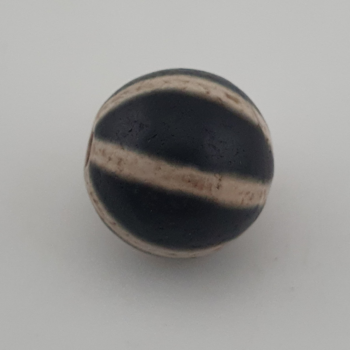 Vintage Himalayan Melon Desgin Agate Dzi Bead Amulet