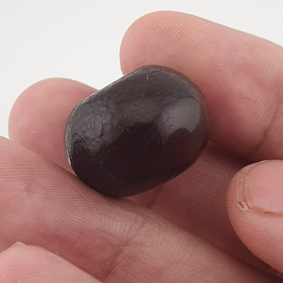 Vintage Himalayan Natrual Tire Shape Agate Beads Amulet