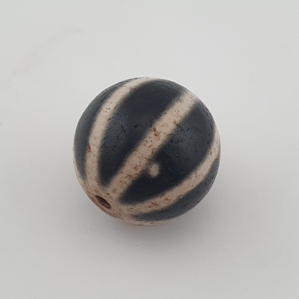 Vintage Himalayan Tibetan Melon Desgin Agate Dzi Bead Amulet