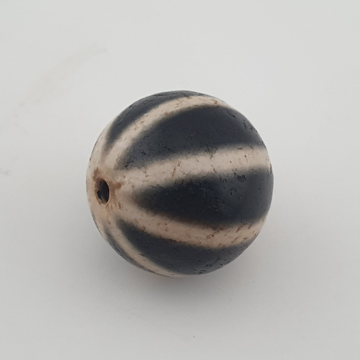 Vintage Himalayan Tibetan Melon Desgin Agate Dzi Bead Amulet