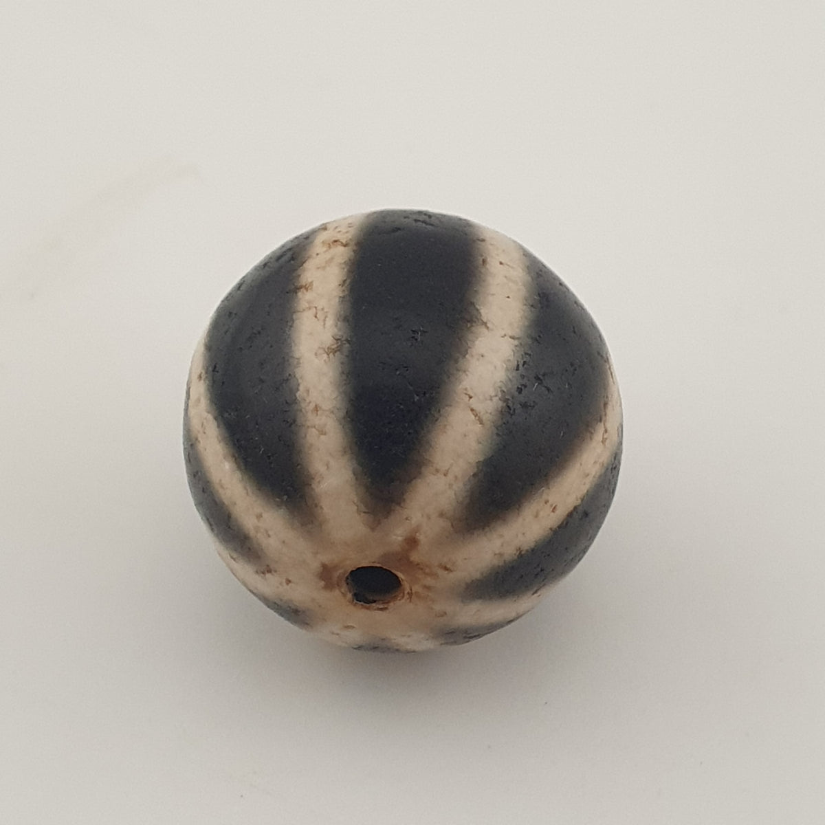 Vintage Himalayan Tibetan Melon Desgin Agate Dzi Bead Amulet