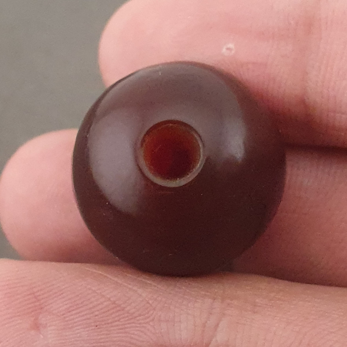 Vintage Himalayan Natrual Eyes Suleimani Agate Beads Amulet Lot of 2