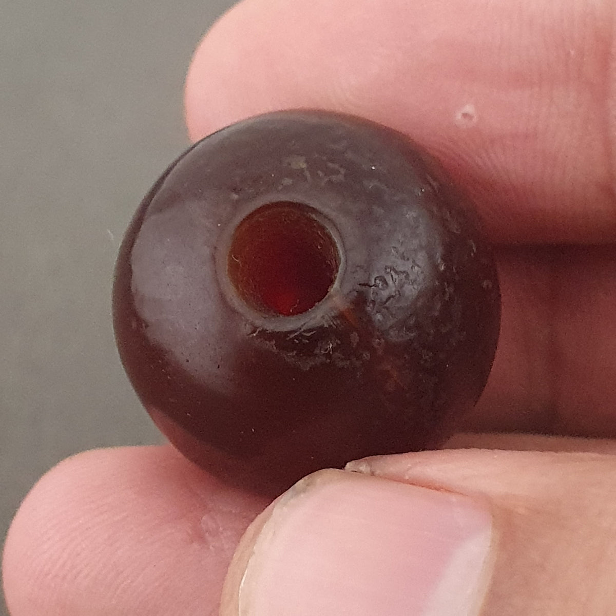 Vintage Himalayan Natrual Eyes Suleimani Agate Beads Amulet Lot of 2