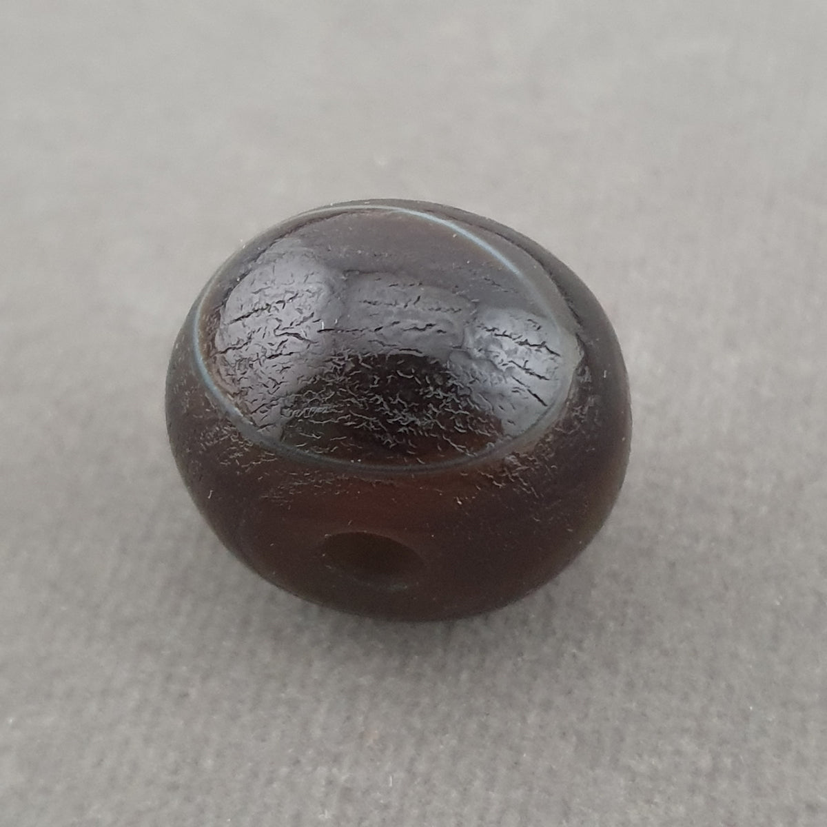 Vintage Himalayan Natrual Eyes Tire Shape Suliemani Agate Bead Amulet