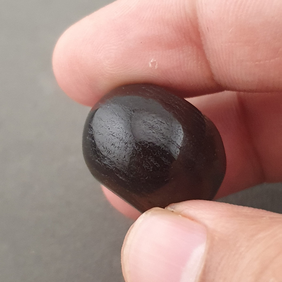 Vintage Himalayan Natrual Eyes Tire Shape Suliemani Agate Bead Amulet