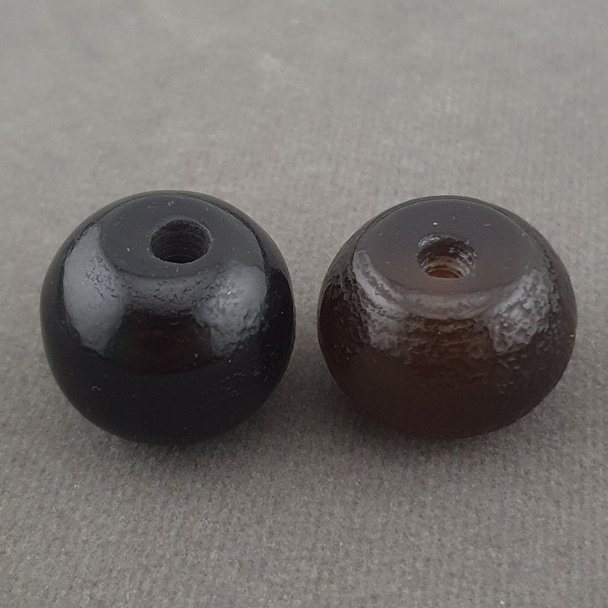Vintage Himalayan Style Natural Agate Amulet Beads Collectible Lot of 2