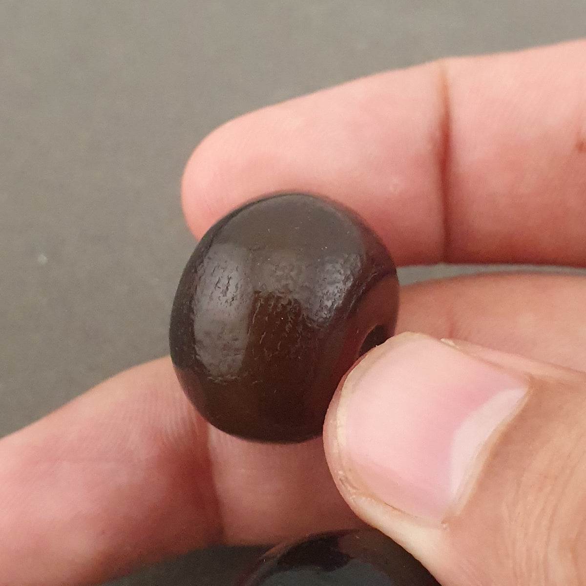 Vintage Himalayan Style Natural Agate Amulet Beads Collectible Lot of 2