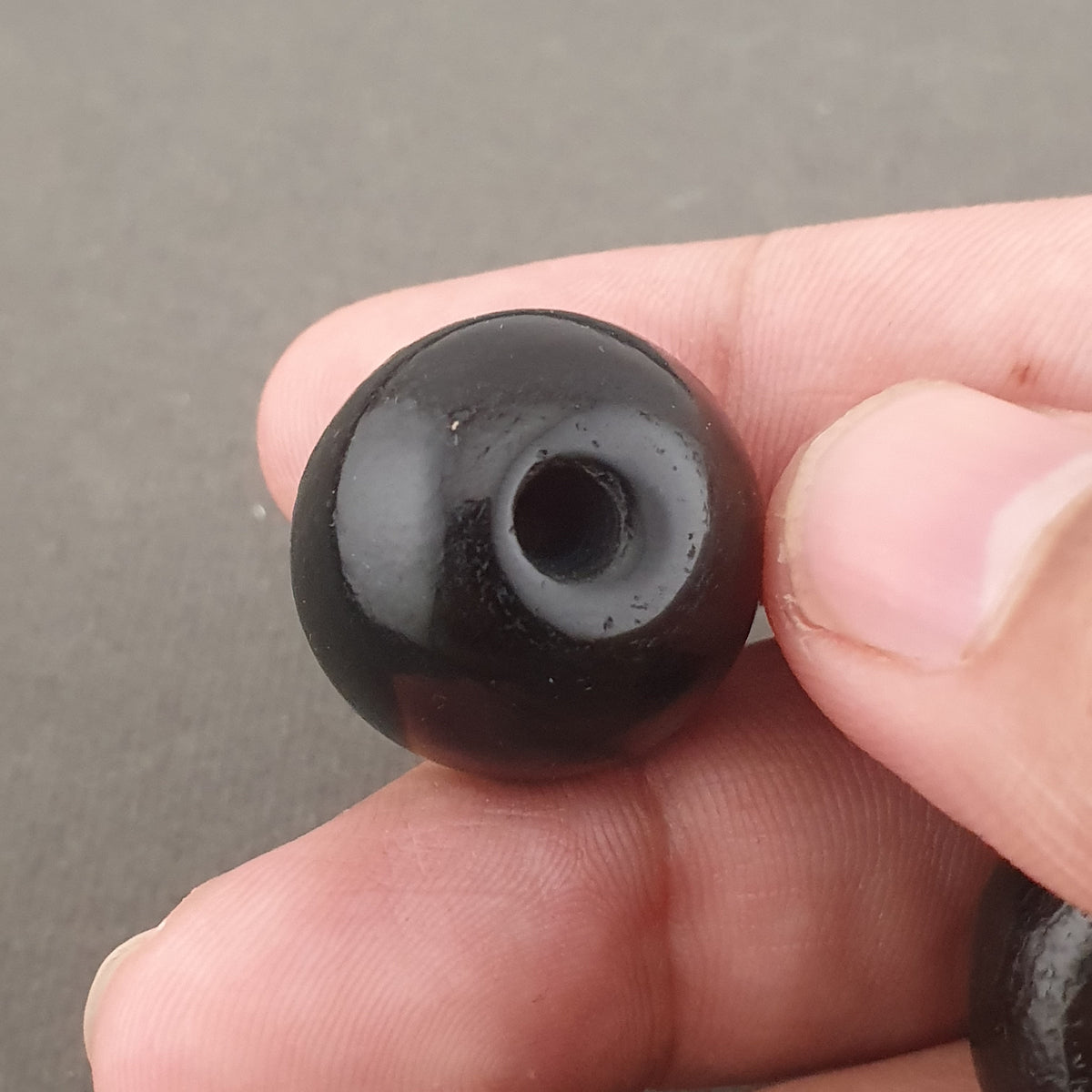 Vintage Himalayan Style Natural Agate Amulet Beads Collectible Lot of 2