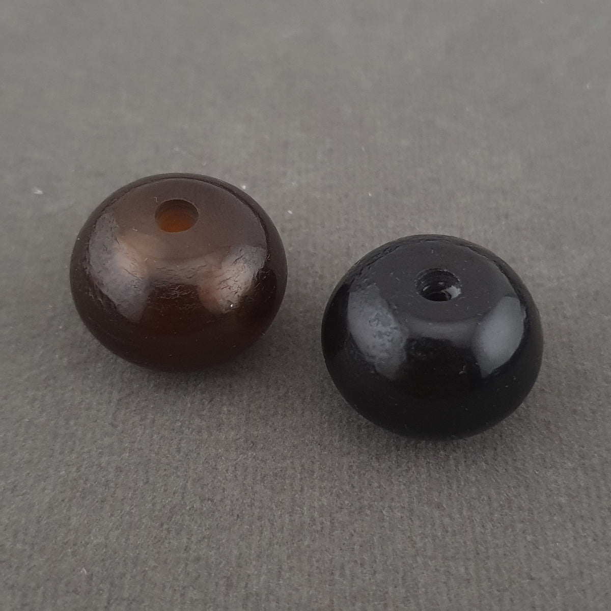 Vintage Natural Eyes Hiamalayan Suliemani Lot of 2 Tire Shape Agate Beads