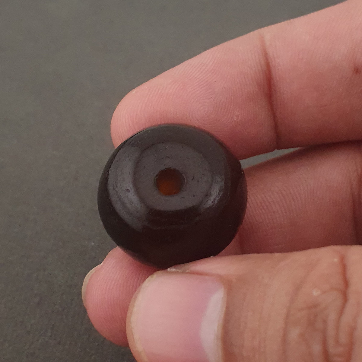 Vintage Natural Eyes Hiamalayan Suliemani Lot of 2 Tire Shape Agate Beads