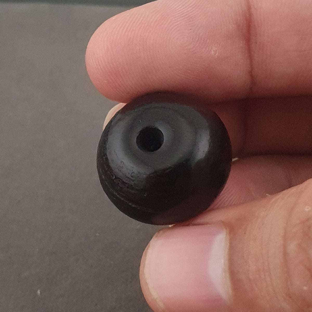 Vintage Natural Eyes Hiamalayan Suliemani Lot of 2 Tire Shape Agate Beads