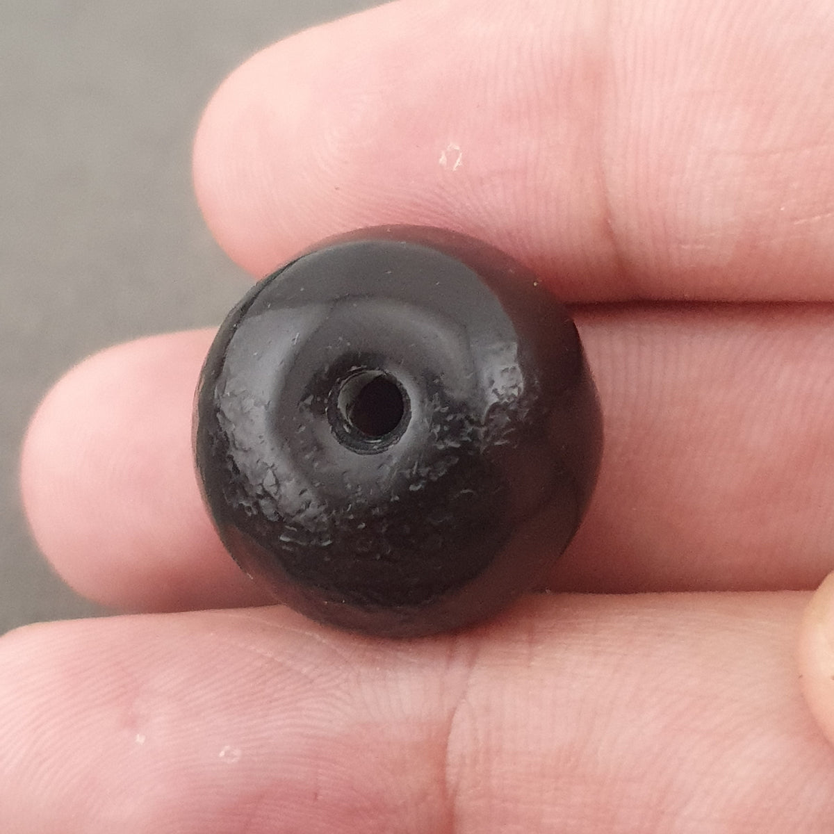 Vintage Natural Eyes Hiamalayan Suliemani Lot of 2 Tire Shape Agate Beads