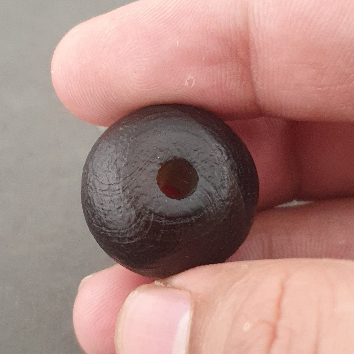 Vintage Natrual Himalayan Suliemani Agate Bead Amulet