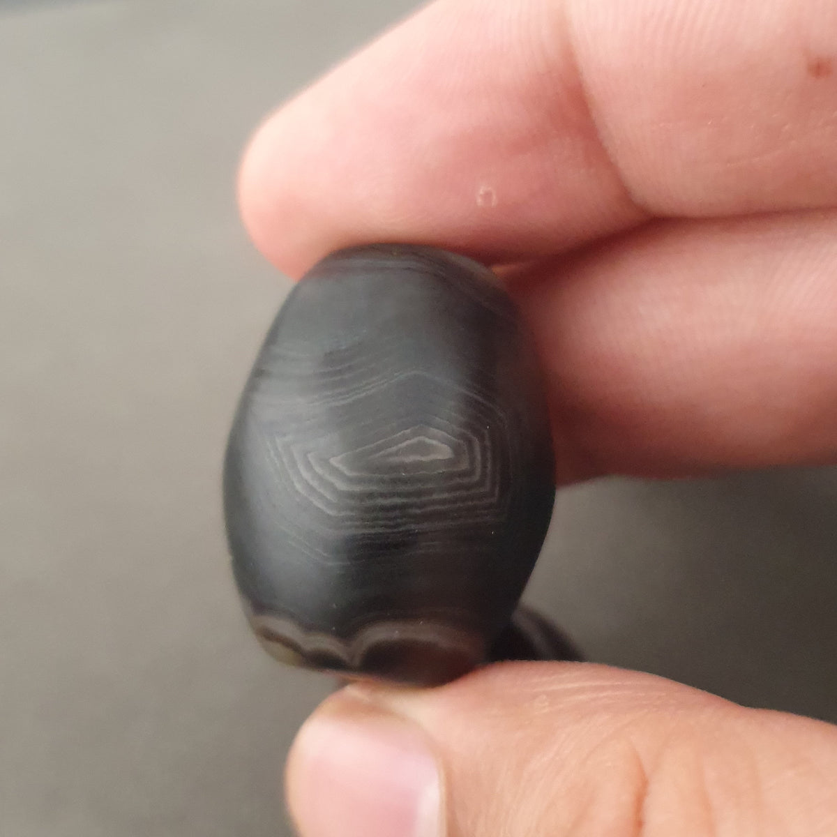 Vintage Natural Eye Suliemani Agate Beads Lot Of 2