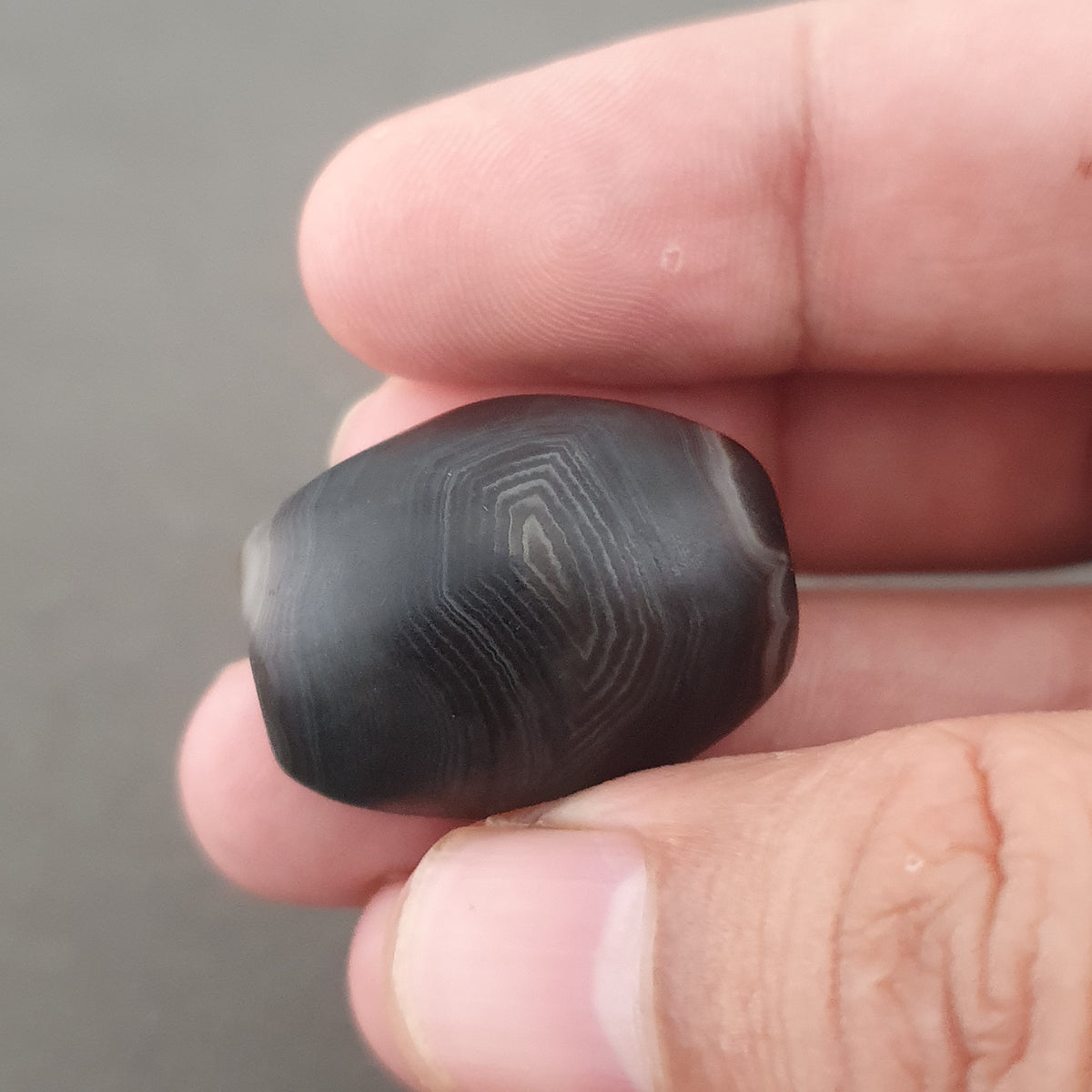 Vintage Natural Eye Suliemani Agate Beads Lot Of 2