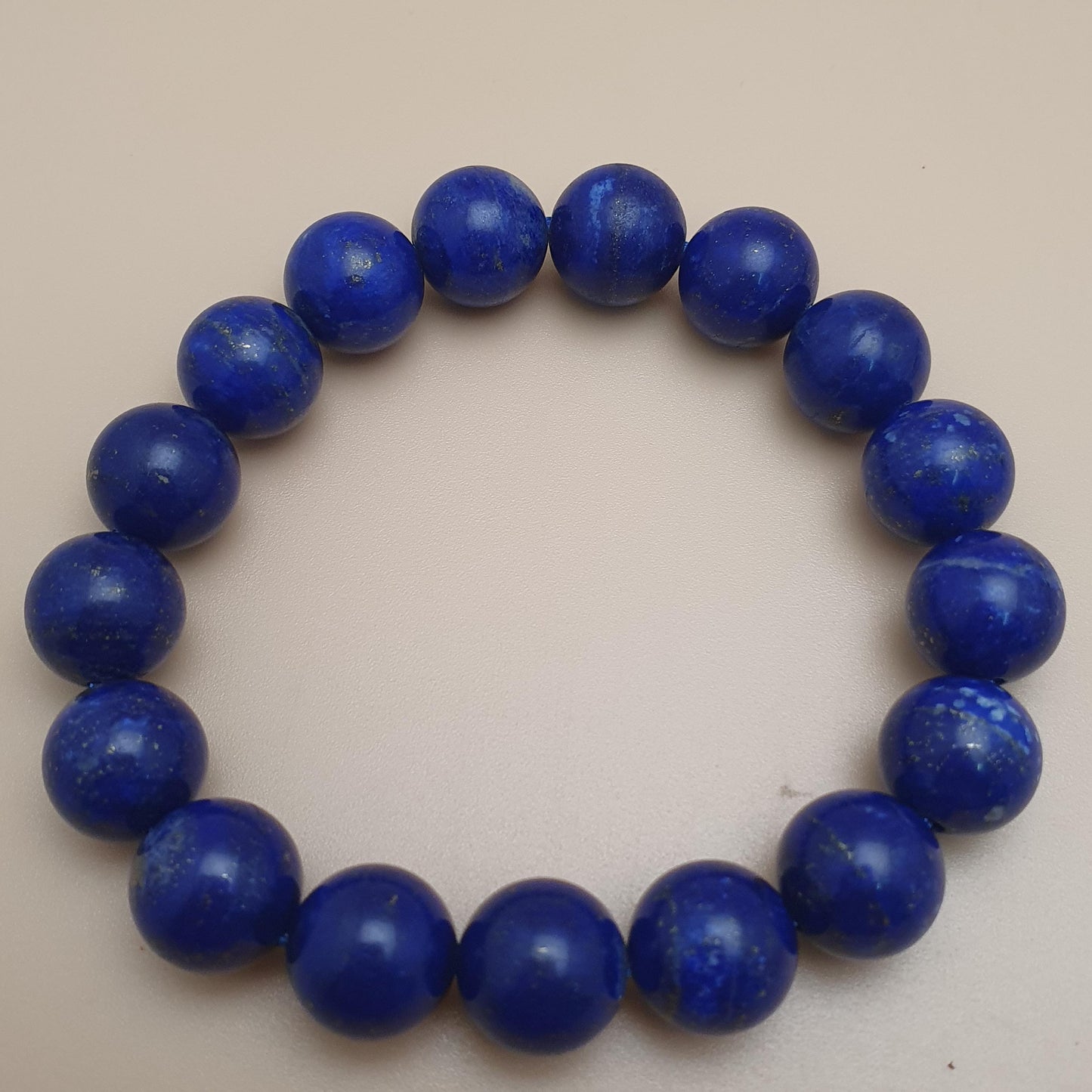 Lapislazuli Armband poliert 11mm Edelsteinperlen