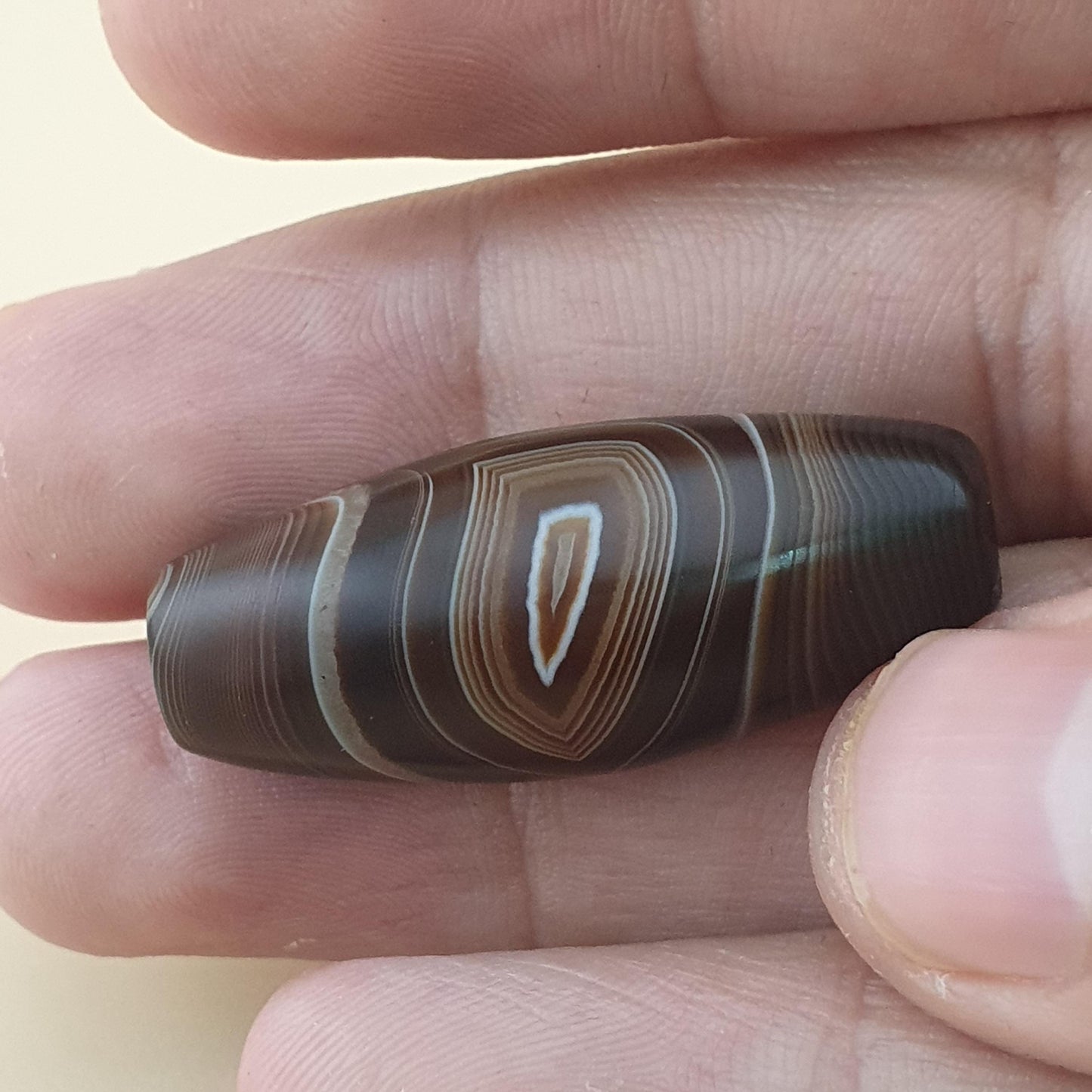 Vintage Yemeni Suliemani Natural Eye Agate Bead Amulet