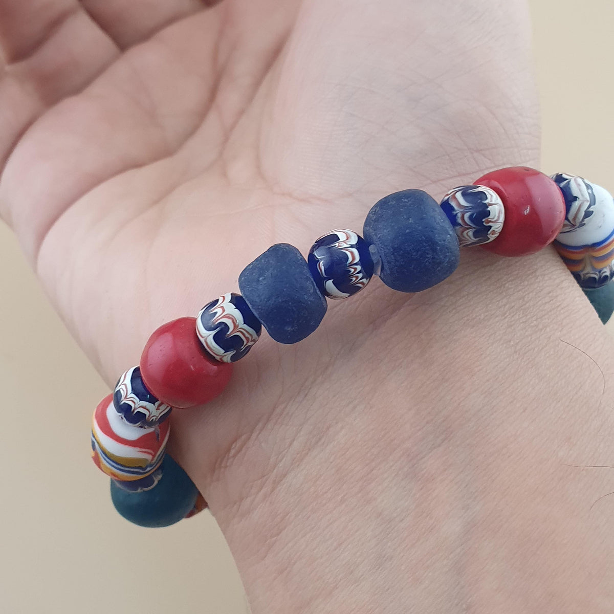 Armband aus Glasperlen im Vintage-Stil aus Venedig