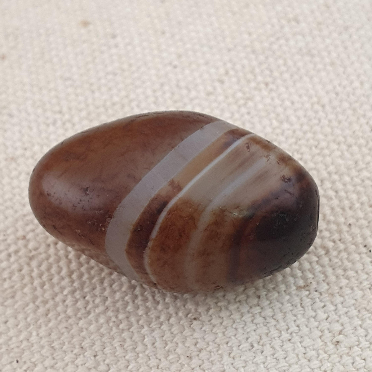 Amulette vintage en agate œil de Souleiman