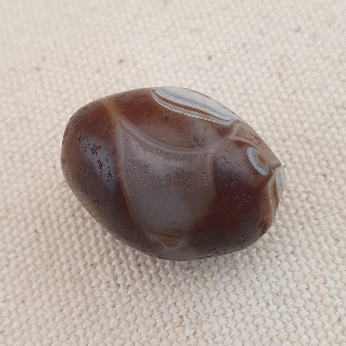 Natur Suliemani Augen Achate Perle Amulett Vintage