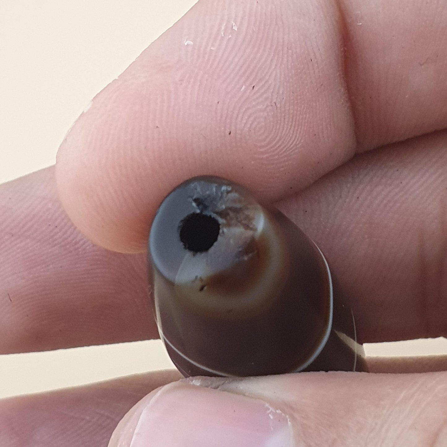 Vintage Suliemani Yemeni Natural Eye Agate Bead Amulet