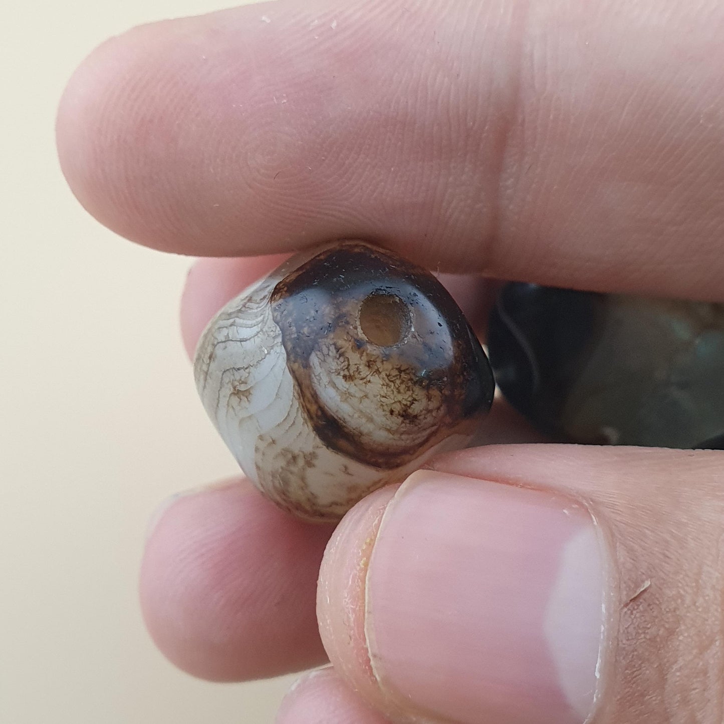 Vintage Suliemani Agate Natural Eyes Agate Bead Amulets
