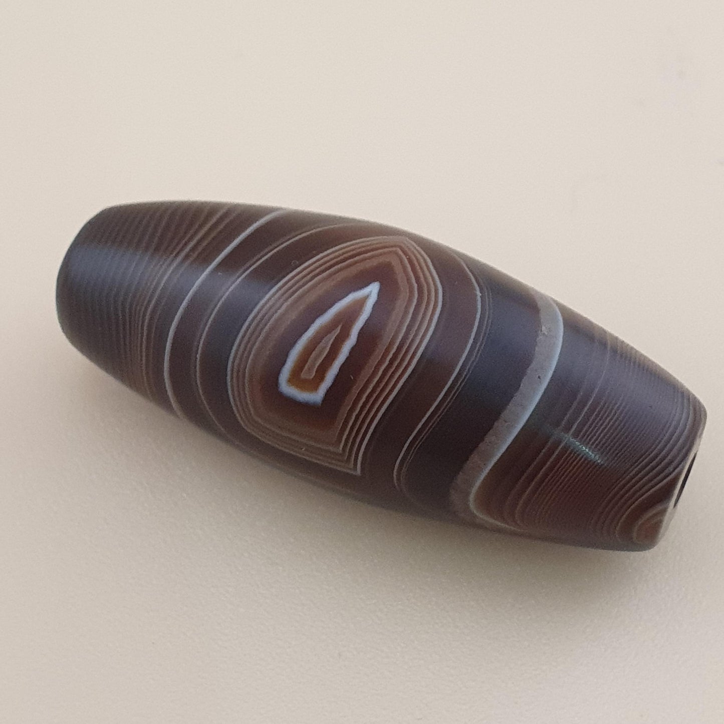 Vintage Yemeni Suliemani Natural Eye Agate Bead Amulet