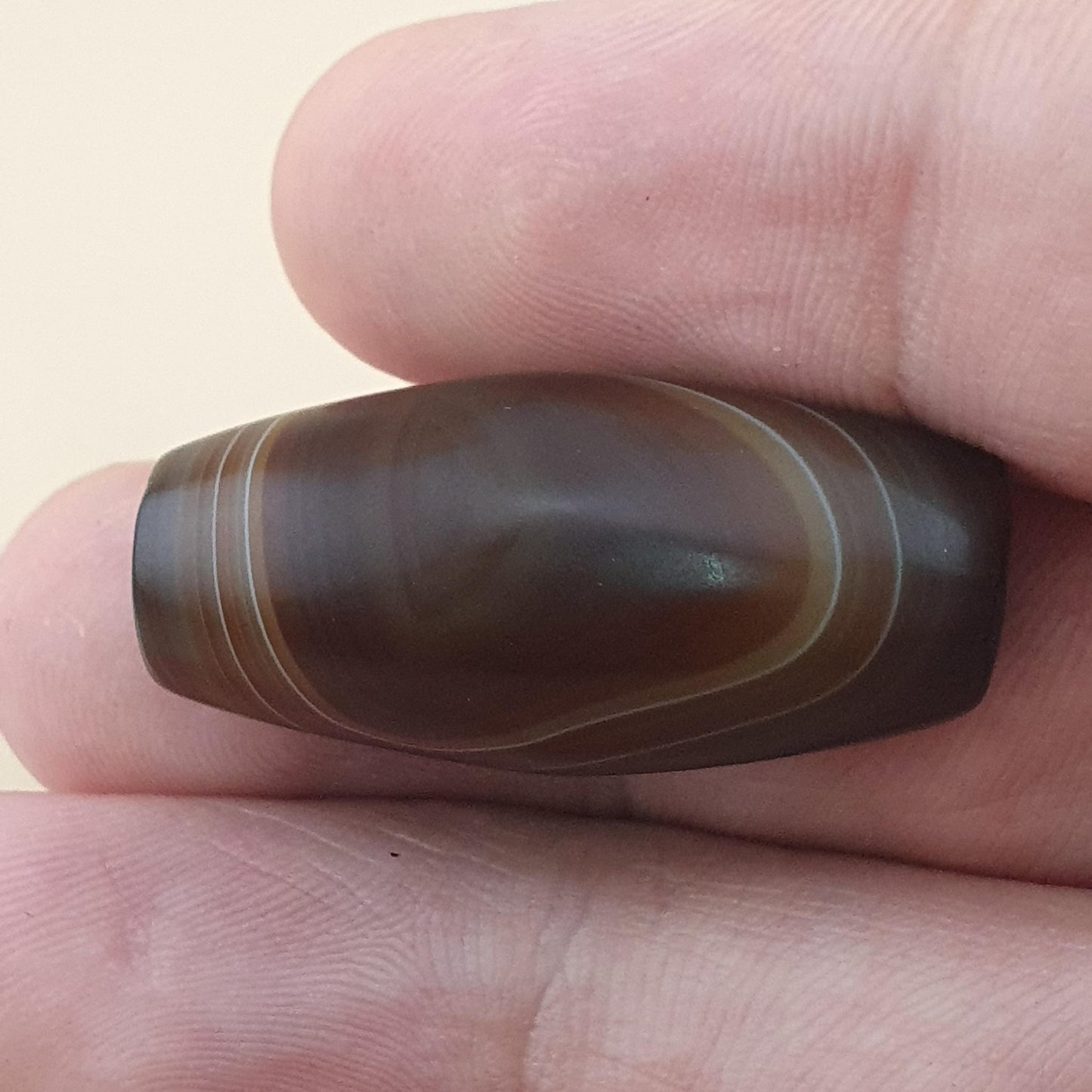 Vintage Natural Eye Suliemani Agate Bead Amulet
