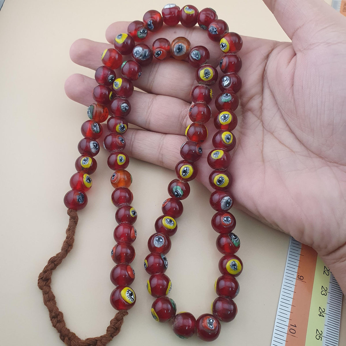 Fil de perles africaines anciennes : Fabrication de bijoux bohèmes (22 pouces)