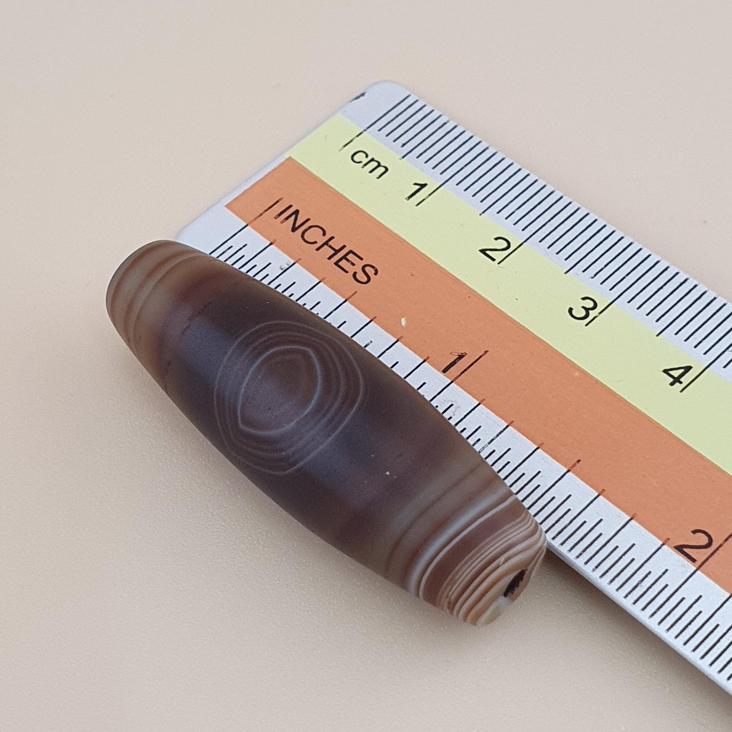 Vintage Natural Suliemani Yemeni Eye Agate Bead Amulet