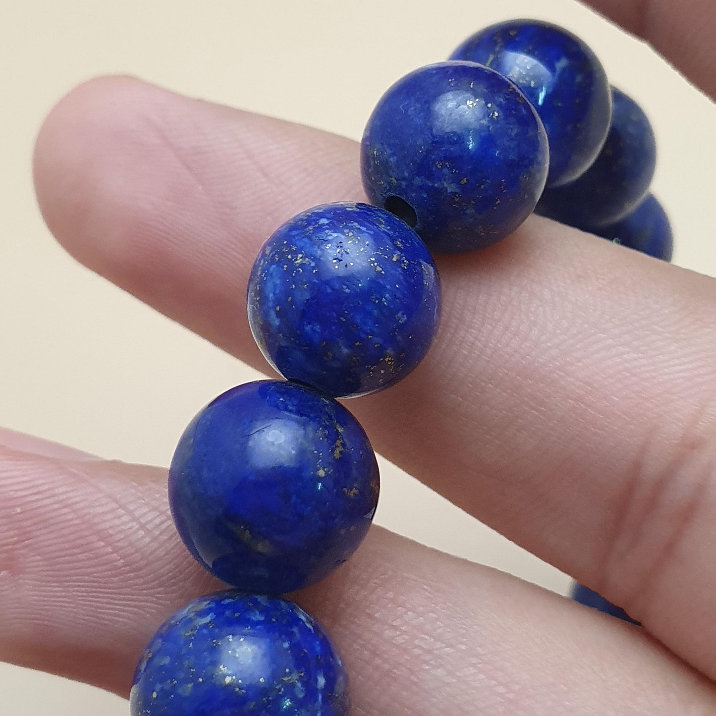 Lapislazuli Edelstein Perlen Armband