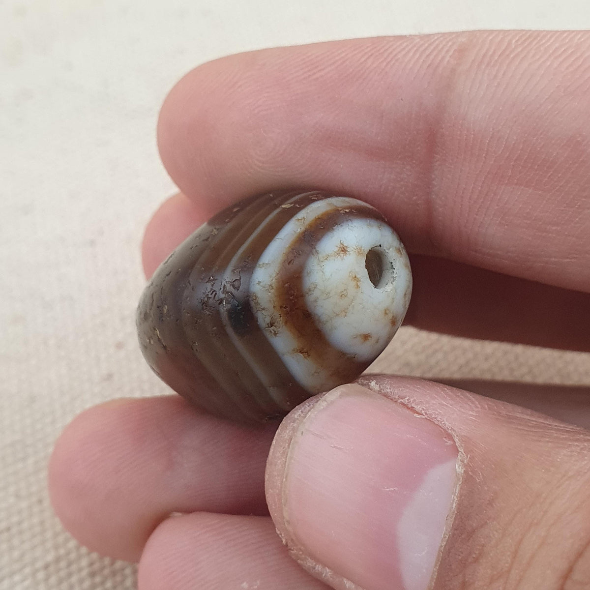 Vintage Natur Auge Suliemani Achat Perlen Amulett