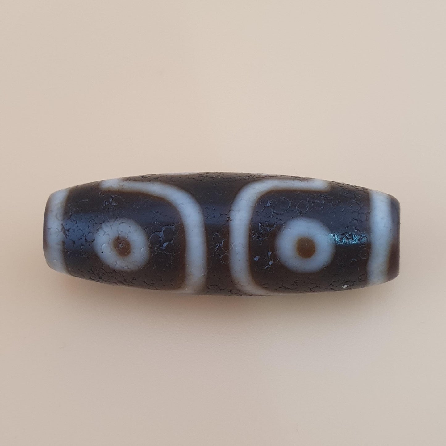 Himalaya 7-Augen Achat Dzi Perle Amulett: Tibetischer Talisman