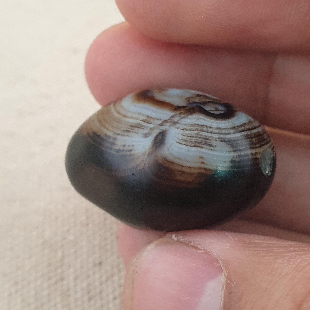 Vintage Natur Suliemani Augen Achat Perlen Amulett