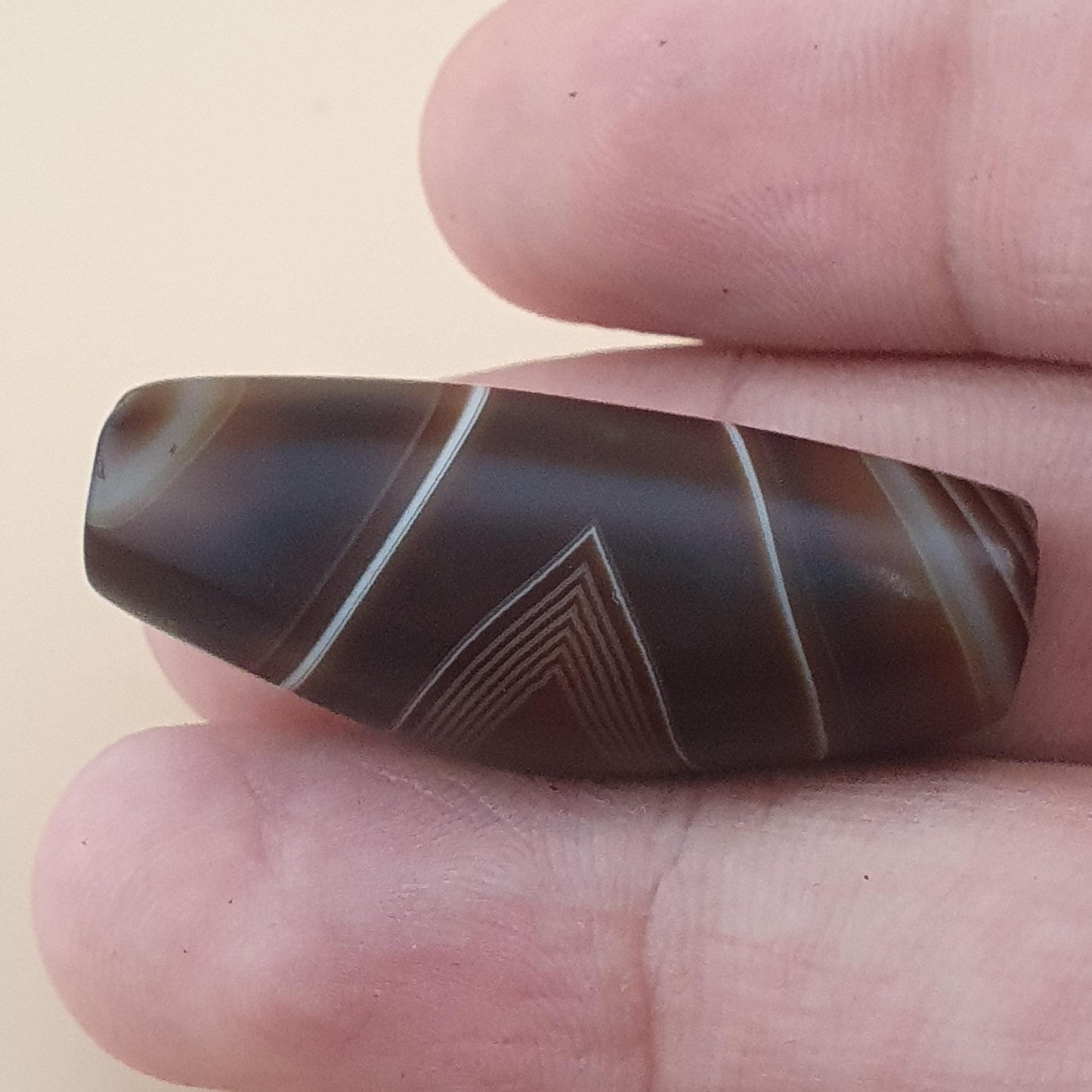 Vintage Suliemani Yemeni Natural Eye Agate Bead Amulet