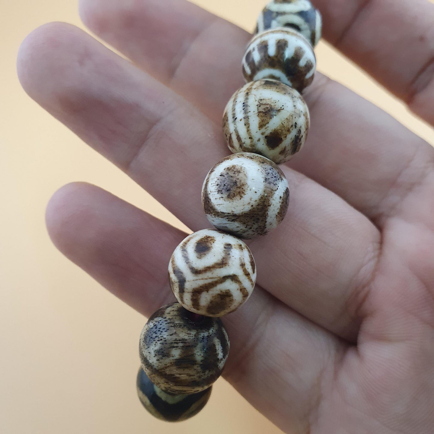 Antikes burmesisches Pumtek-Pyu-Perlenarmband