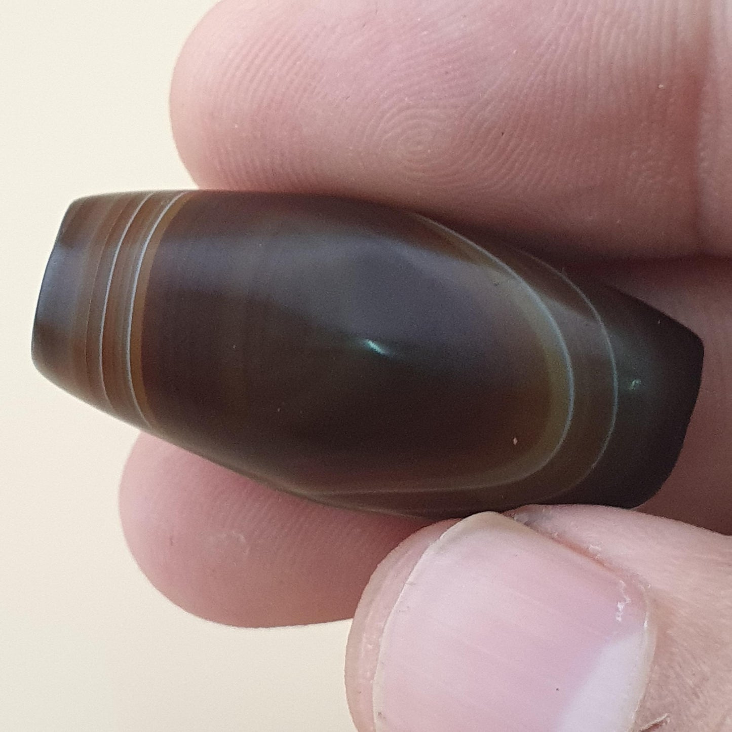 Vintage Natural Eye Suliemani Agate Bead Amulet