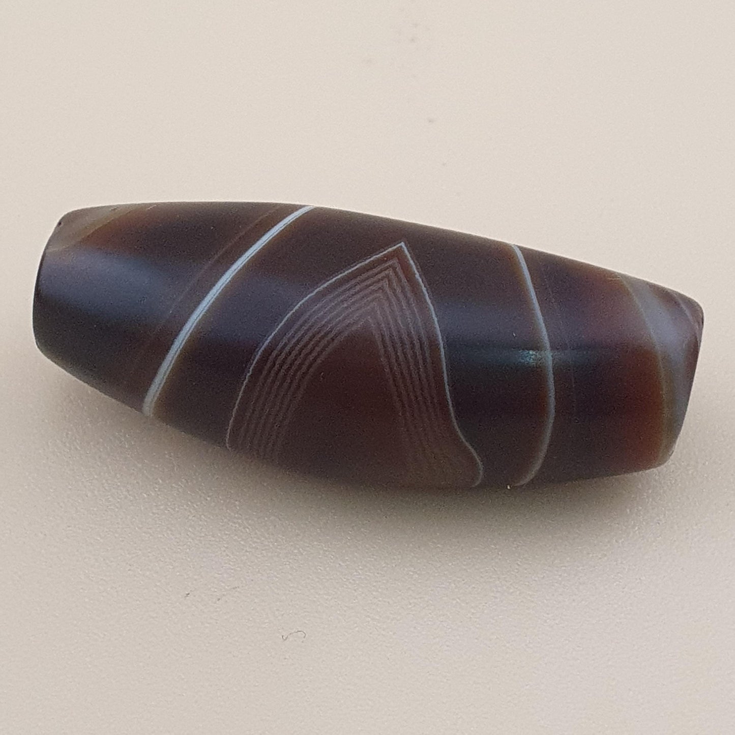 Vintage Suliemani Yemeni Natural Eye Agate Bead Amulet