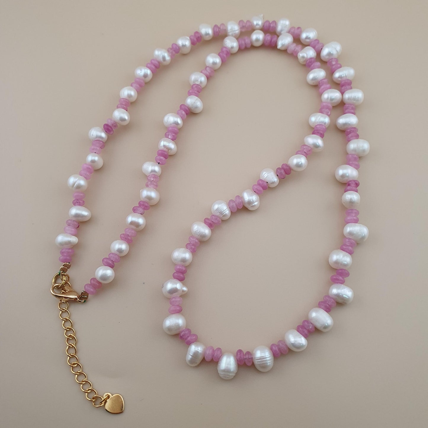 Delicate Pearl & Rose Quartz Necklace