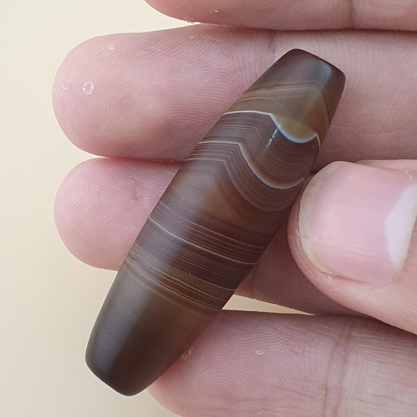 Vintage Yemeni Suliemani Natural Eyes Agate Bead Amulet